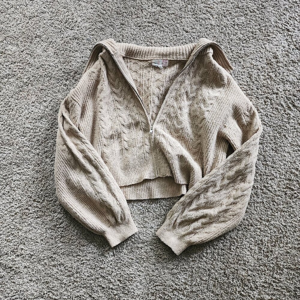Zip Up Sweater Jacket
